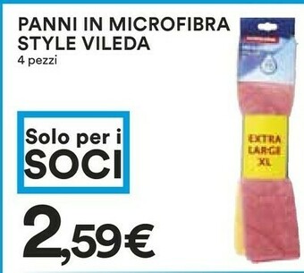 Coop Vileda Panni In Microfibra offerta