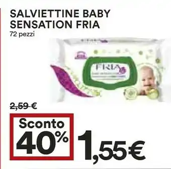 Coop Fria Baby Sensation Salviettine 72 Pz offerta