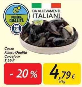 Carrefour Market Cozze Filiera Qualità Carrefour offerta