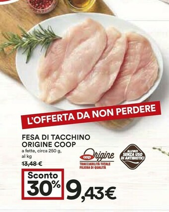 Coop Coop Fesa Di Tacchino offerta