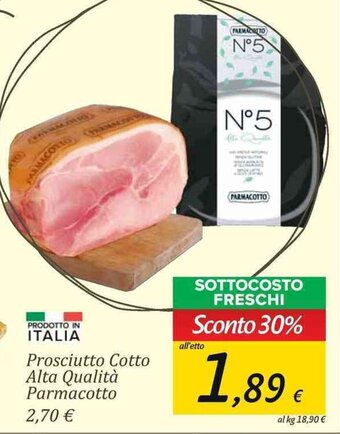 Carrefour Market Prosciutto Cotto Alta Qualità Parmacotto offerta