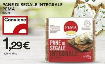 Coop Pema Pane Di Segale Integrale Al 100% 500 G(ml) offerta