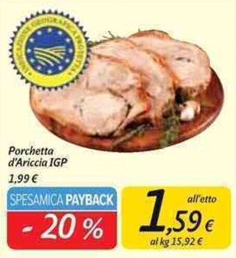 Carrefour Market Porchetta d'Ariccia IGP offerta