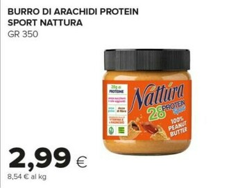 Tigre Nattura Burro Di Arachidi Protein Sport offerta