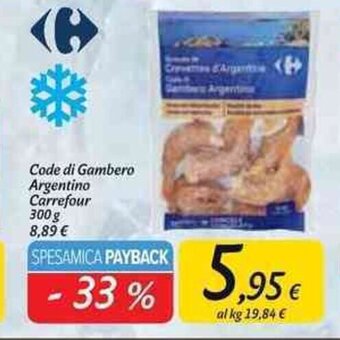 Code di Gambero Argentino Carrefour 300 g
