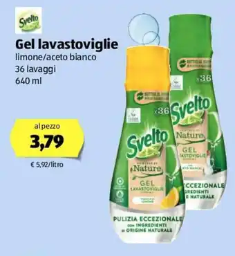ALDI Svelto Gel lavastoviglie 640ml offerta