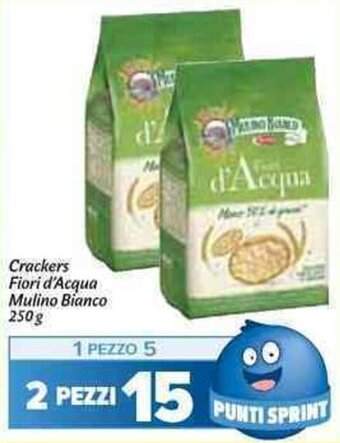 Carrefour Market Crackers Fiori d'Acqua Mulino Bianco 250 g offerta