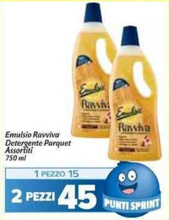 Carrefour Market Emulsio Ravviva Detergente Parquet Assortiti 750 ml offerta