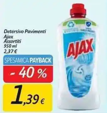 Carrefour Market Detersivo Pavimenti Ajax Assortiti 950 ml offerta