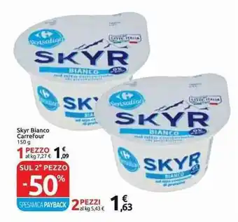 Carrefour Market Skyr Bianco Carrefour 150 g offerta