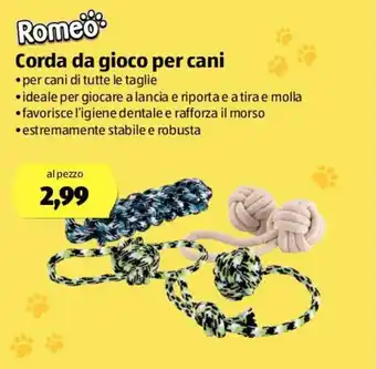 ALDI Romeo Corda da gioco per cani offerta