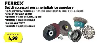 ALDI Ferrex Set di accessori per smerigliatrice angolare offerta