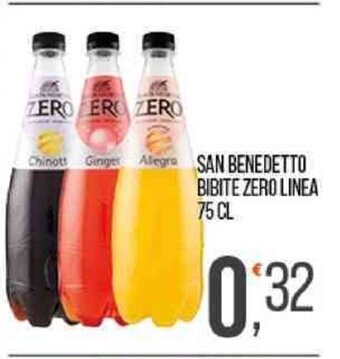 Cash pro SAN BENEDETTO BIBITE ZERO LINEA 75 CL offerta