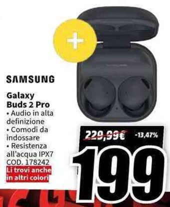 MediaWorld SAMSUNG Galaxy Buds 2 Pro offerta