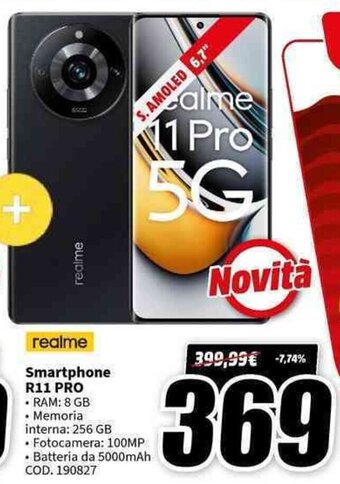 MediaWorld realme Smartphone R11 PRO offerta