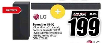 MediaWorld LG Soundbar S60Q offerta