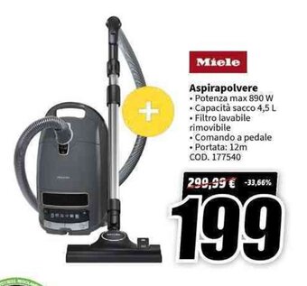 MediaWorld Miele Aspirapolvere offerta