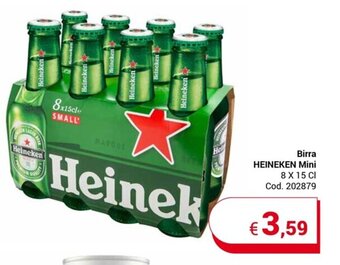 Centro Cash Birra HEINEKEN Mini 8 x 15 cl offerta