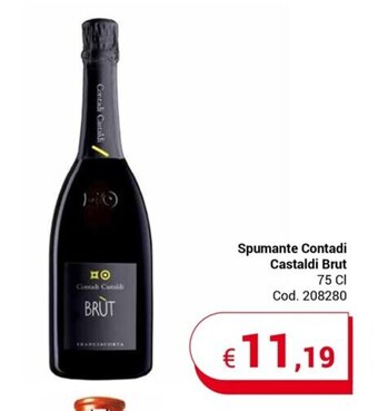 Centro Cash Spumante Contadi Castaldi Brut 75 Cl offerta