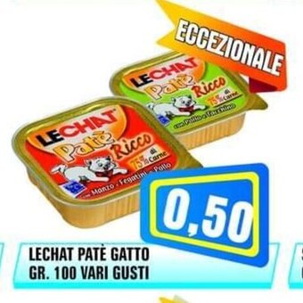 Punto Vigas LECHAT PATÈ GATTO GR. 100 VARI GUSTI offerta