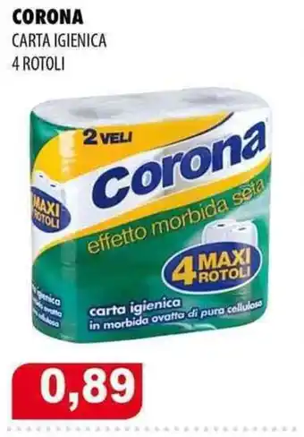 CORONA CARTA IGIENICA 4 ROTOLI