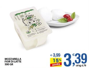 Qui Discount MOZZARELLA FIOR DI LATTE 500 GR offerta
