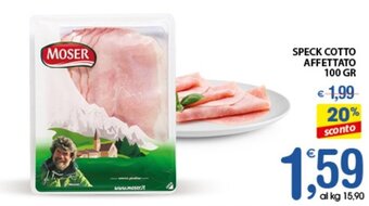 Qui Discount SPECK COTTO AFFETTATO 100 GR offerta