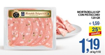 MORTADELLA IGP CON PISTACCHIO 120 GR