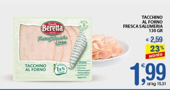 Qui Discount TACCHINO AL FORNO FRESCA SALUMERIA 130 GR offerta