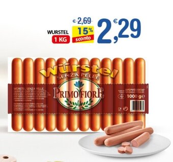Qui Discount WURSTEL 1 KG offerta