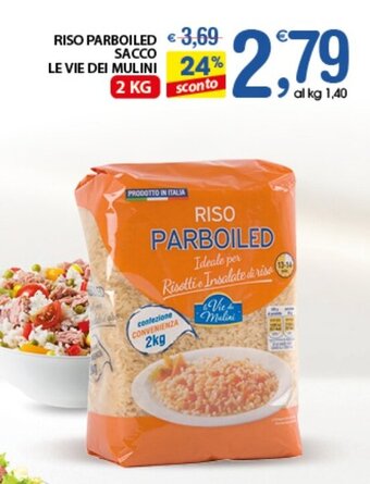 Qui Discount RISO PARBOILED SACCO LE VIE DEI MULINI 2 KG offerta
