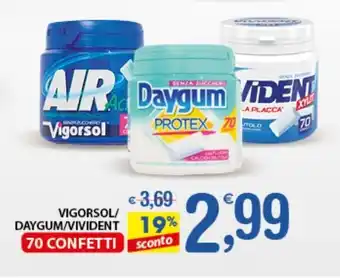 VIGORSOL/ DAYGUM/VIVIDENT 70 CONFETTI