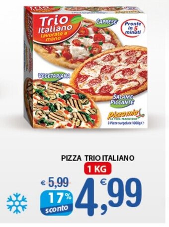 Qui Discount PIZZA TRIO ITALIANO 1 KG offerta