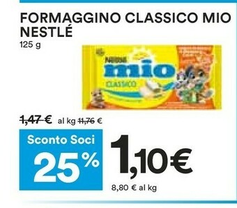 Coop Nestlè Formaggino Mio 125 G(ml) offerta