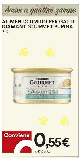 Coop Purina Gourmet Diamant Alimento Umido Per Gatti 85g offerta