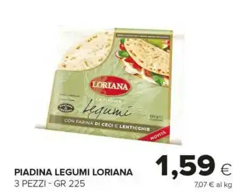 Tigre Loriana La Piadina Legumi 225 G(ml) offerta