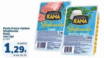 Sigma Pasta fresca ripiena Sfogliavelo Rana vari tipi g 125 offerta