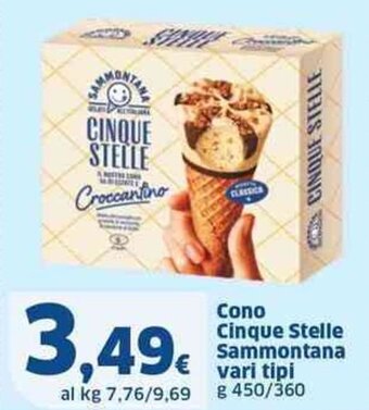 Sigma Cono Cinque Stelle Sammontana vari tipi g 450/360 offerta