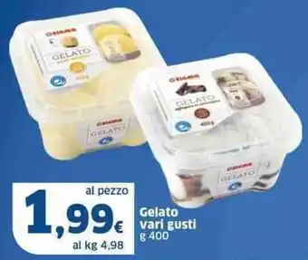 Sigma Gelato vari gusti g 400 offerta