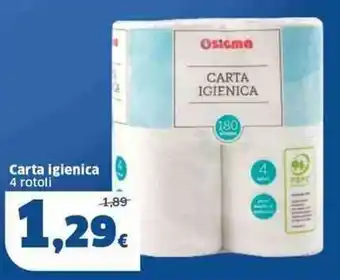Sigma Carta igienica 4 rotoli offerta