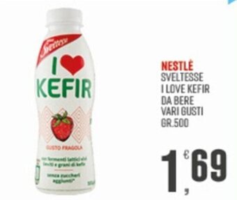 Marketpiù NESTLÈ SVELTESSE I LOVE KEFIR DA BERE VARI GUSTI GR.500 offerta