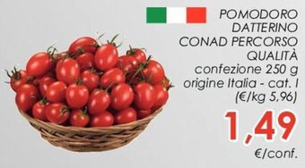 Conad POMODORO DATTERINO CONAD PERCORSO QUALITÀ confezione 250 g offerta