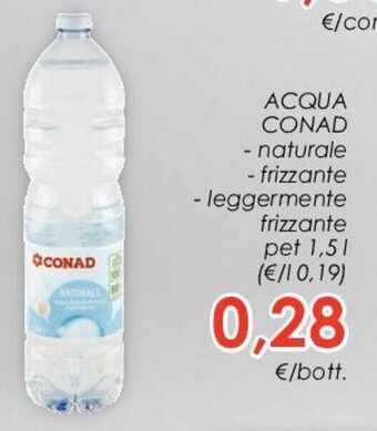 Conad ACQUA CONAD 1,5 l offerta