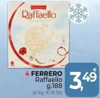 Supermercati Dok 4 FERRERO Raffaello g.188 offerta