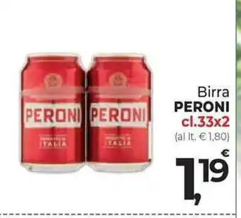 Supermercati Dok Birra PERONI cl.33x2 offerta