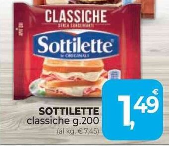 Supermercati Dok SOTTILETTE classiche g.200 offerta