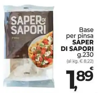 Supermercati Dok Base per pinsa SAPER DI SAPORI g.230 offerta