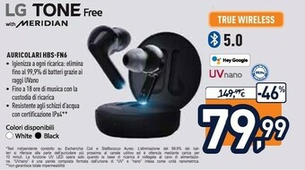 Unieuro LG Auricolari HBS-FN6 offerta