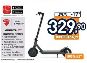 Unieuro Ducati Pro-I EVO Monopattino Elettrico offerta