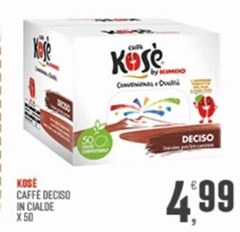 KOSE CAFFE DECISO IN CIALDE X 50